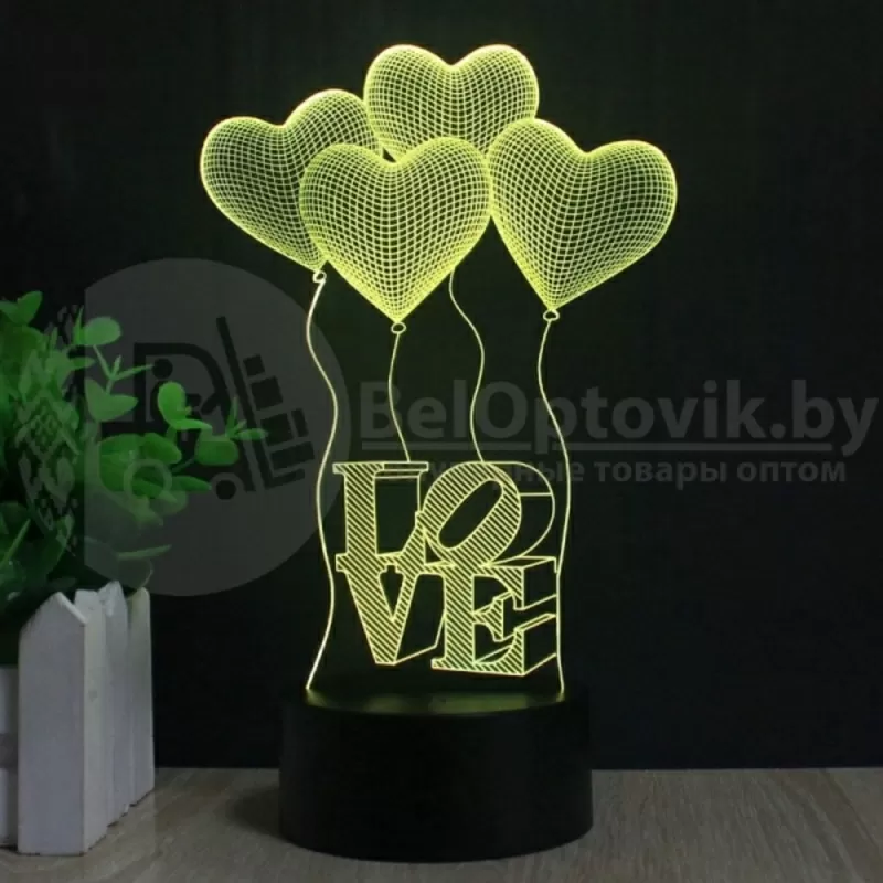 3 D Creative Desk Lamp (Настольная лампа голограмма 3Д) 9