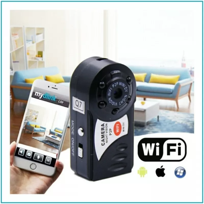 Камера Q7 Mini DV DVR Wi-Fi P2P с ночным видением 3