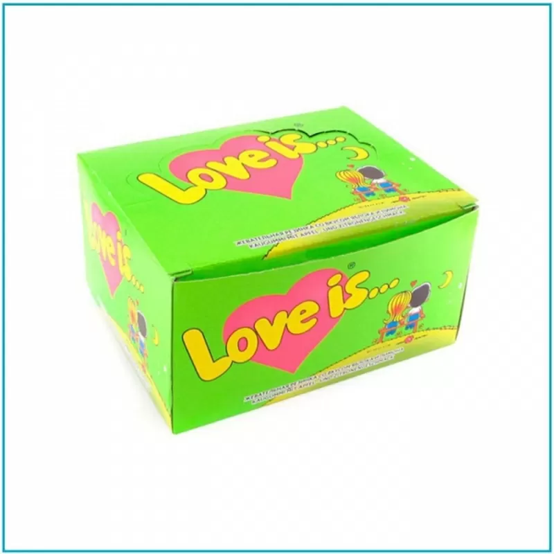 Блок жвачек Love is  Яблоко-Лимон (блок 100 шт.) 2
