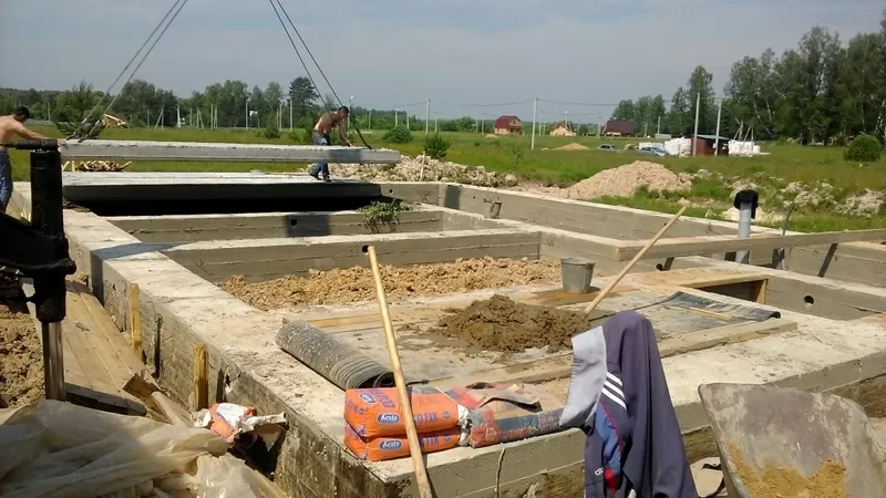 Фундаменты-Бетонные работы;  отмостка площадки в Минске 8