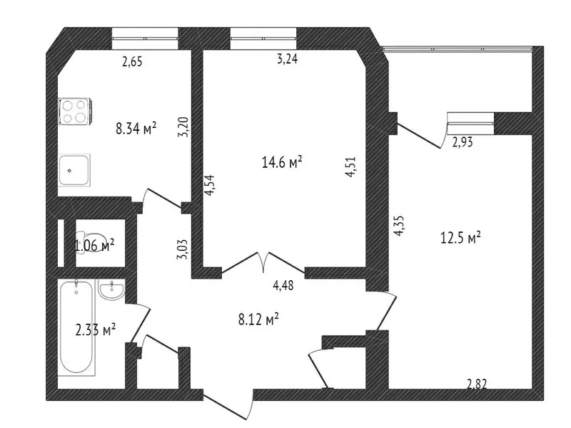 Продам 2-комнатную квартиру по ул. Маяковского 154 8