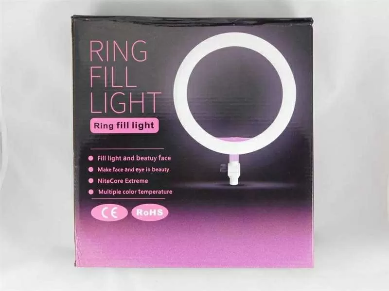 Кольцевая светодиодная лампа LED Ring 28 см  Пульт Штатив2.1М Держатель для телефона 8
