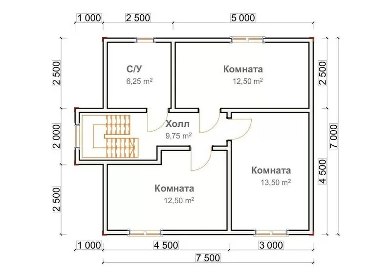 Каркасный Дом 9х8, 5 м под ключ по проекту Канада 2