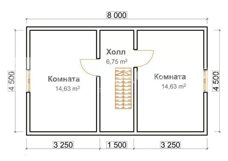 Каркасный Дом под ключ 6х8 по проекту Суоми 3