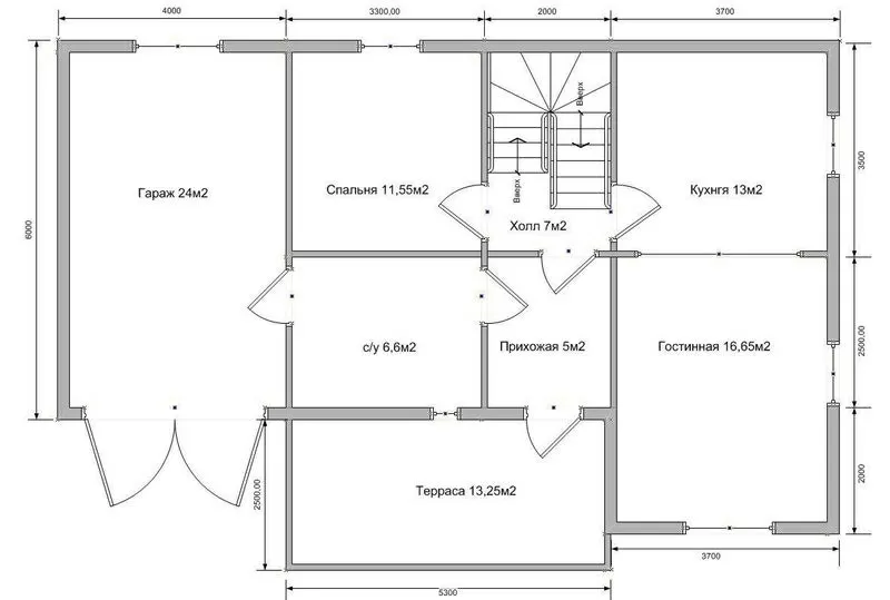 Каркасный Дом под ключ 13х8 по проекту Ричмонд 6