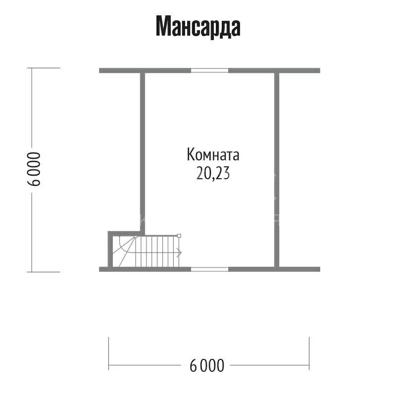 Баня из бруса 6х6 проект Копенгаген можно под ключ 5