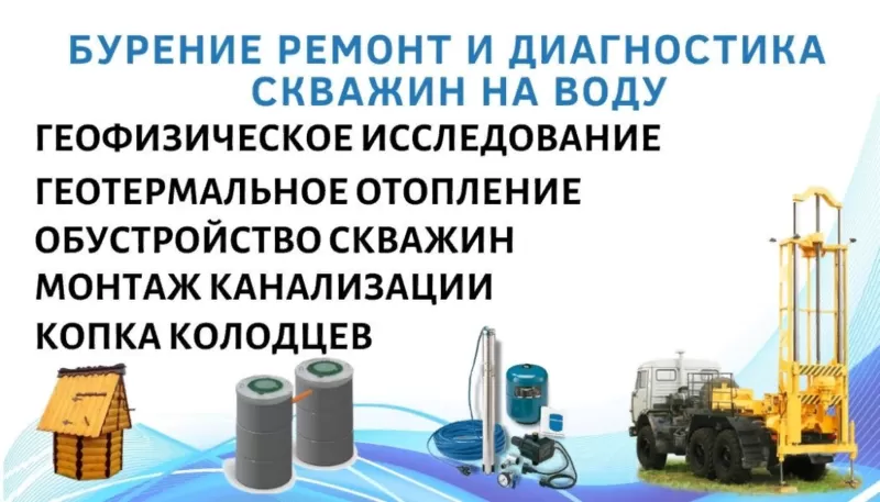 Колодец,  скважина,  септик,  канализация в Дзержинске под ключ за 1 день 2