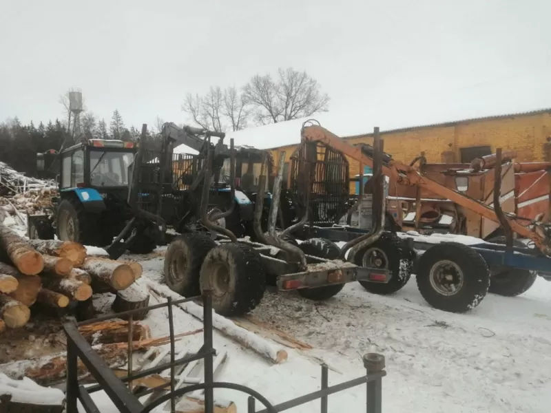 Трактор лесовоз мпт461 с лебедкой 2