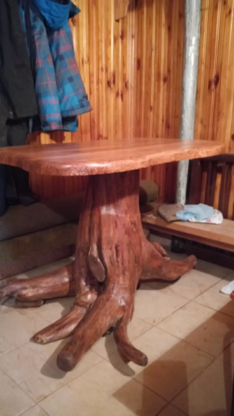 Уникальные столы ручной работы из натурального дерева 7