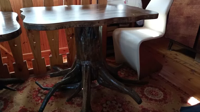 Уникальные столы ручной работы из натурального дерева 4