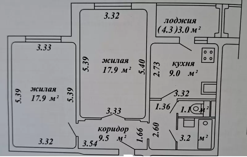 	 2-х комн.квартира от собственника Минск Колесникова 8 2