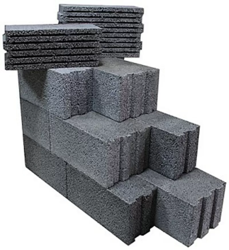 Керамзитобетонные строительные блоки: щелевые и полнотелые.  2