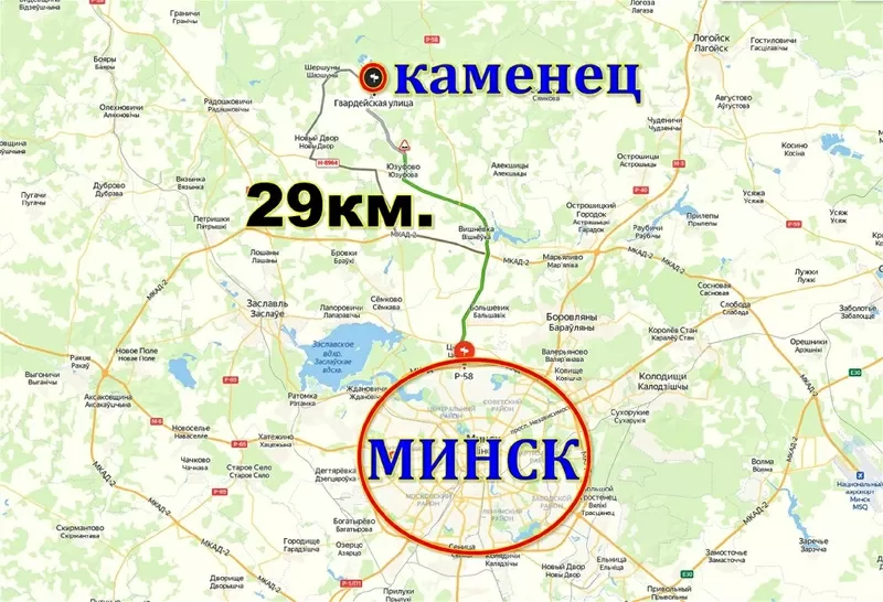 Участок 15 соток в д. Каменец,  29 км от Минска 6