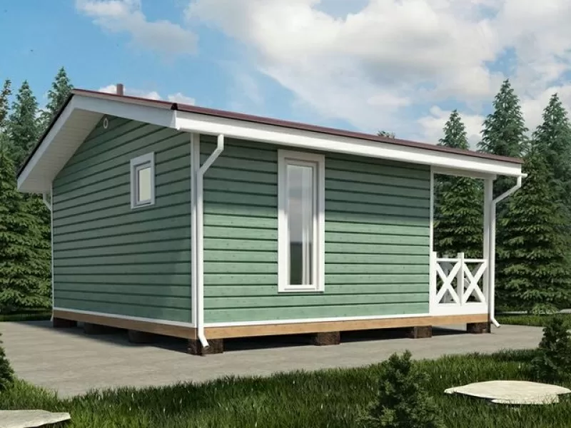 Каркасный дачный дом 6х6 2