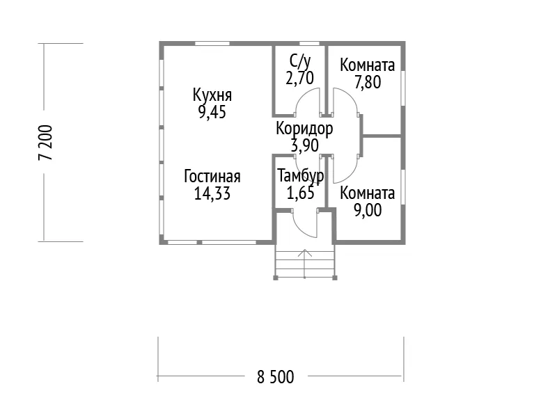 Каркасный дом Norgis 4
