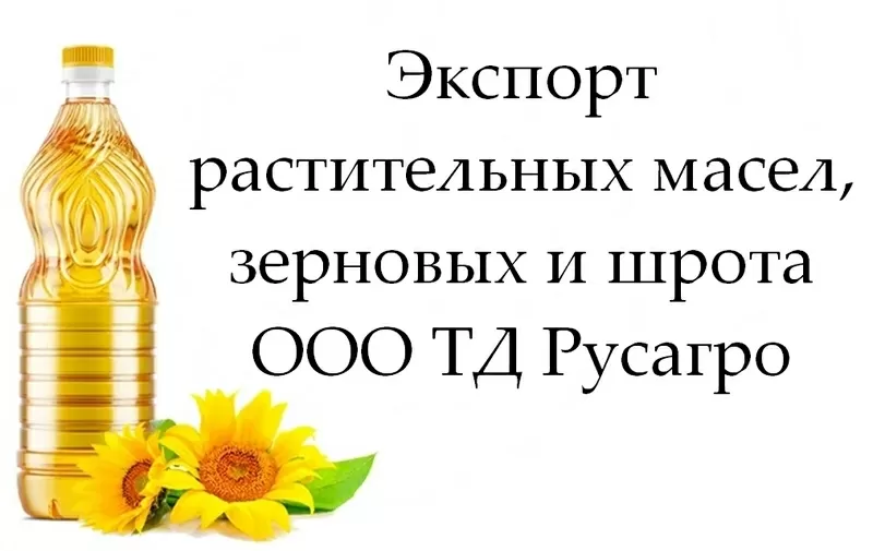 Экспорт растительных масел,  зерновых и шрота от ТД Русагро в Беларуси