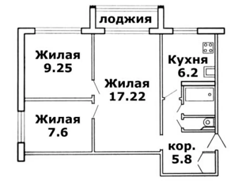 Продам 3-комнатную элитную рядом с 