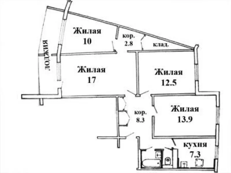 продам 4-комнатную(1070кв.м.)7 минут от метро 